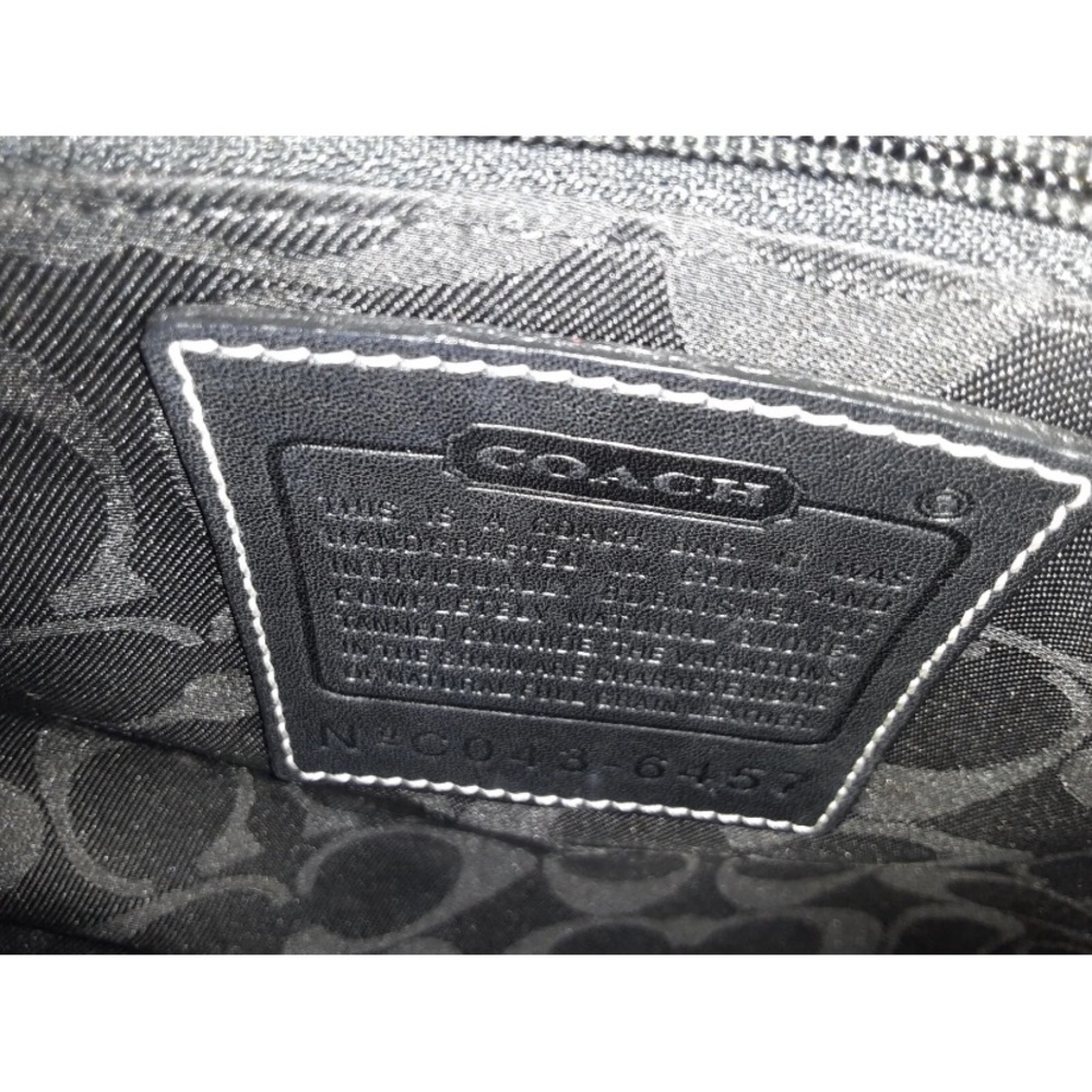 Coach Black Leather Laptop Bag with Shoulder Strap - Picture 6 of 10
